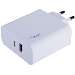 TRX Akyga AK-CH-15 USB nabíječka 220V/ 5-20V/ 65W/ USB-C + USB-A/ PD 3.0/ QC 3.0/ AFC/ FCP/ Apple 2.4A/ PPS/ bílá
