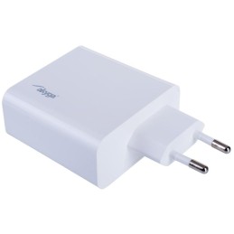 TRX Akyga AK-CH-15 USB nabíječka 220V/ 5-20V/ 65W/ USB-C + USB-A/ PD 3.0/ QC 3.0/ AFC/ FCP/ Apple 2.4A/ PPS/ bílá