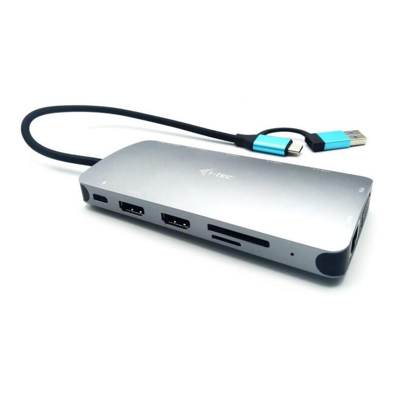 I-tec dokovací stanice USB 3.0/ USB-C/ TB/ USB-C 3.2/ 4x USB-A/ 2x HDMI/ VGA/ LAN/ micro SD/SD/ PD 100W
