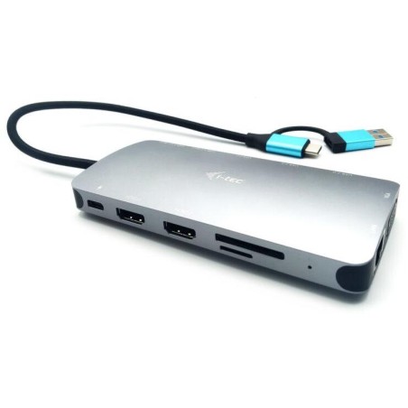 I-tec dokovací stanice USB 3.0/ USB-C/ TB/ USB-C 3.2/ 4x USB-A/ 2x HDMI/ VGA/ LAN/ micro SD/SD/ PD 100W