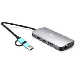 I-tec dokovací stanice USB 3.0/ USB-C/ TB/ USB-C 3.2/ 4x USB-A/ 2x HDMI/ VGA/ LAN/ micro SD/SD/ PD 100W
