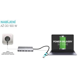 I-tec dokovací stanice USB 3.0/ USB-C/ TB/ USB-C 3.2/ 4x USB-A/ 2x HDMI/ VGA/ LAN/ micro SD/SD/ PD 100W