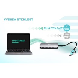 I-tec dokovací stanice USB 3.0/ USB-C/ TB/ USB-C 3.2/ 4x USB-A/ 2x HDMI/ VGA/ LAN/ micro SD/SD/ PD 100W