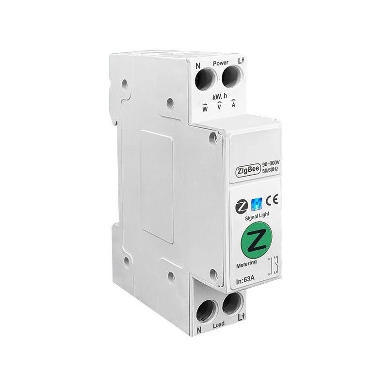 IMMAX NEO SMART elektronický jistič jednofázový 1-63A, měření spotřeby, Zigbee 3.0, TUYA