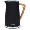 NEDIS electric kettle KAWK510EBK/ volume 1.7 l/ Soft-Touch/ 1850 - 2200 W/ stainless steel/ black