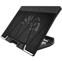Zalman chladič notebooku ZM-NS3000 / pro notebooky do 17" / naklápěcí / USB Hub / USB / černý