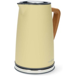 NEDIS rychlovarná konvice KAWK510EYW/ objem 1,7 l/ Soft-Touch/ 1850 - 2200 W/ nerezová ocel/ žlutá