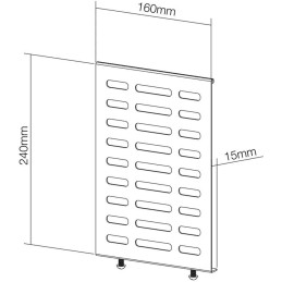 Neomounts NS-MBTC100/Držák na mediaplayer/pro držáky WMB 200, 200P, 300, 300P/nosn. 10kg/černý