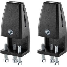 Neomounts NS-CLMP25BLACK / Desk Clamp for NS-GLSPROTECTXXX - for 8-25 mm desk thickness - set of 2 / Black