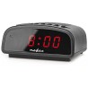 NEDIS Digitaler Tischwecker / LED-Anzeige / Schlummerfunktion / Einzelalarm / Schwarz