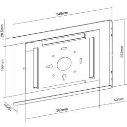 Neomounts WL15-660WH1/Držák tabletu/na stěnu/12,9" /VESA 75x75/pro Apple iPad Pro Gen 3-5/bílý