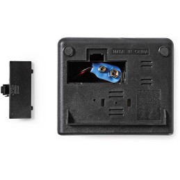 NEDIS digitální stolní budík/ LED displej/ funkce odloženého buzení/ jeden alarm/ černý