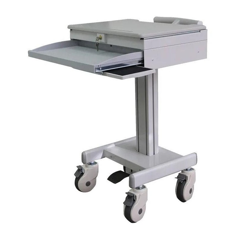 Neomounts  MED-M100 / Mobile Laptop Cart, incl. keyboard & mouse drawer / Creme