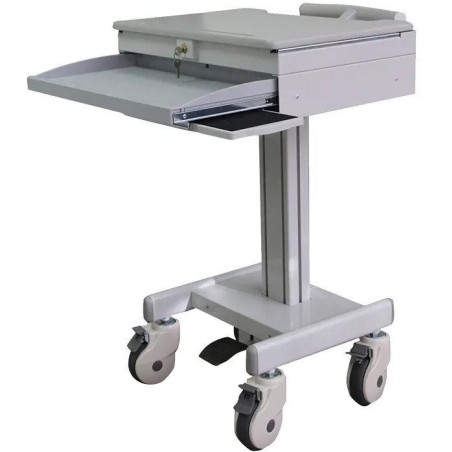 Neomounts  MED-M100 / Mobile Laptop Cart, incl. keyboard & mouse drawer / Creme