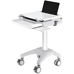 Neomounts  MED-M200 / Mobile Laptop Cart, incl. keyboard & mouse drawer / Creme