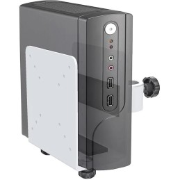 Neomounts THINCLIENT-10/Držák na mini PC/na držák displeje/VESA 100x100 /nosn. 10 kg/nastavení šírky 9-20 cm/bílý