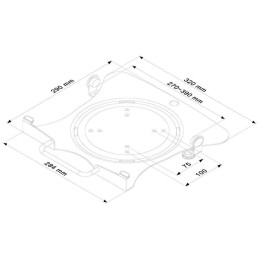 Neomounts  NOTEBOOK-V100 / Notebook Holder (montage via VESA 75&100) / Silver