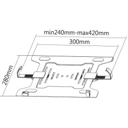Neomounts  NOTEBOOK-V200 / Notebook Holder (montage via VESA 75&100) / Black