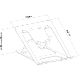 Neomounts  NSLS085GREY / Notebook Desk Stand (ergonomic) / Grey