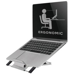 Neomounts NSLS085BLACK /Držák na notebook,tablet/na stůl/10-22"/nosn. 5kg/ 6 různých výškových poloh/skládací/stříbrný