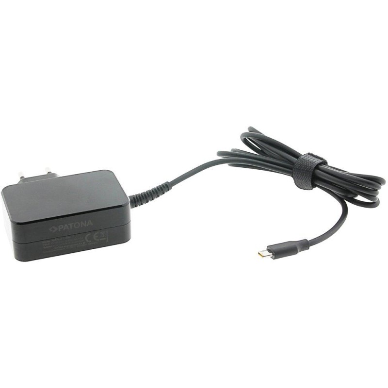 PATONA napájecí adaptér pro tablet PC/Smartphone/ 5V-20V 65W/ konektor USB-C/ černý/ Power delivery