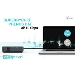 I-tec dokovací stanice/ 2x USB-C/ 2x USB 2.0/ 3x USB 3.0/ HDMI/ 2x DP/ LAN/ Power Delivery 100 W