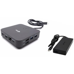 I-tec dokovací stanice/ 2x USB-C/ 2x USB 2.0/ 3x USB 3.0/ HDMI/ 2x DP/ LAN/ Power Delivery 100 W + univ. nabíječka 100 W