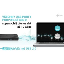 I-tec dokovací stanice Thunderbolt 4K/ USB 3.0/ 4x USB-A/ 2x USB-C/ 2x DP/ 3x HDMI/ LAN/ Power Delivery 100W