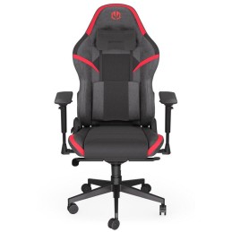 Endorfy herní židle Scrim RD / kombinace textil / kůže / černočervená
