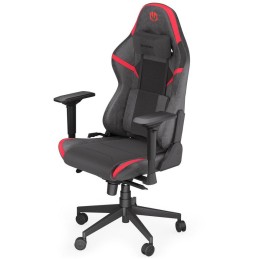 Endorfy herní židle Scrim RD / kombinace textil / kůže / černočervená