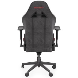 Endorfy herní židle Scrim RD / kombinace textil / kůže / černočervená