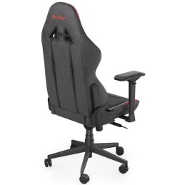 Endorfy herní židle Scrim RD / kombinace textil / kůže / černočervená