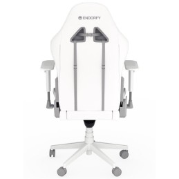 Endorfy herní židle Scrim OWH / kombinace textil / kůže/ bílá