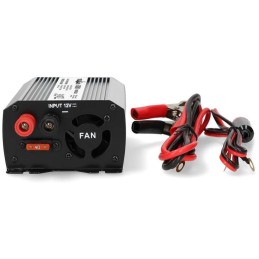 NEDIS měnič napětí/ modifikovaná sinusoida/ 12 V DC/230 V AC 50 Hz/ 300 W (600 W špička)/ USB-A/ 1x zásuvka type E