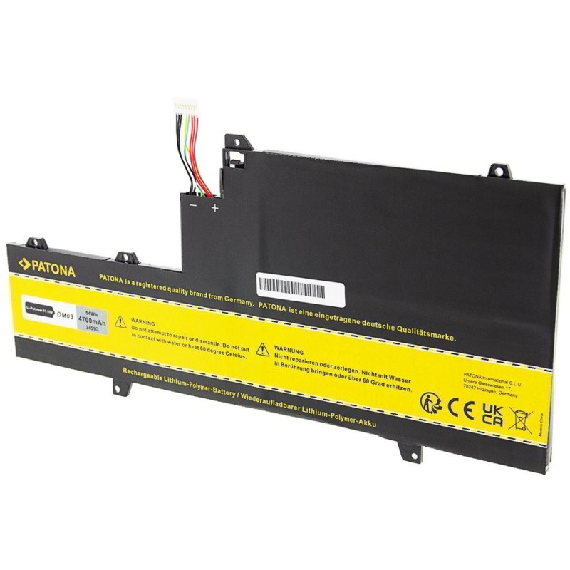 PATONA baterie pro ntb HP EliteBook x360 1030 G2 4700mAh Li-Pol 11,55V OM03XL