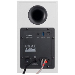 FENDA F&D repro R23BT WHITE/ 2.0/ 40W/ dřevěné/ BT/ Optický/ USB vstup/ dálkové ovládání/ bílé