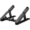 GENIUS G-Stand M200 portable stand for laptop, tablet and phone, 10-17", 6 positions, foldable, black