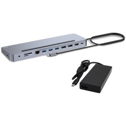I-tec dokovací stanice USB-C Metal Ergonomic 4K/ 3x Display/ Power Delivery 100W + univerzální nabíječka 100W