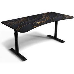 AROZZI herní stůl ARENA Gaming Desk Black Gold