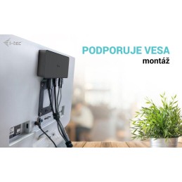 I-tec dokovací stanice Gen2 Thunderbolt 3/ 4K Dual display/ 4x USB 3.0/ 2x USB-C/ 2x DP/ 2x HDMI/ LAN/ PD 100