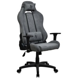 AROZZI herní židle TORRETTA Soft Fabric v2/ látkový povrch/ šedá popelavá