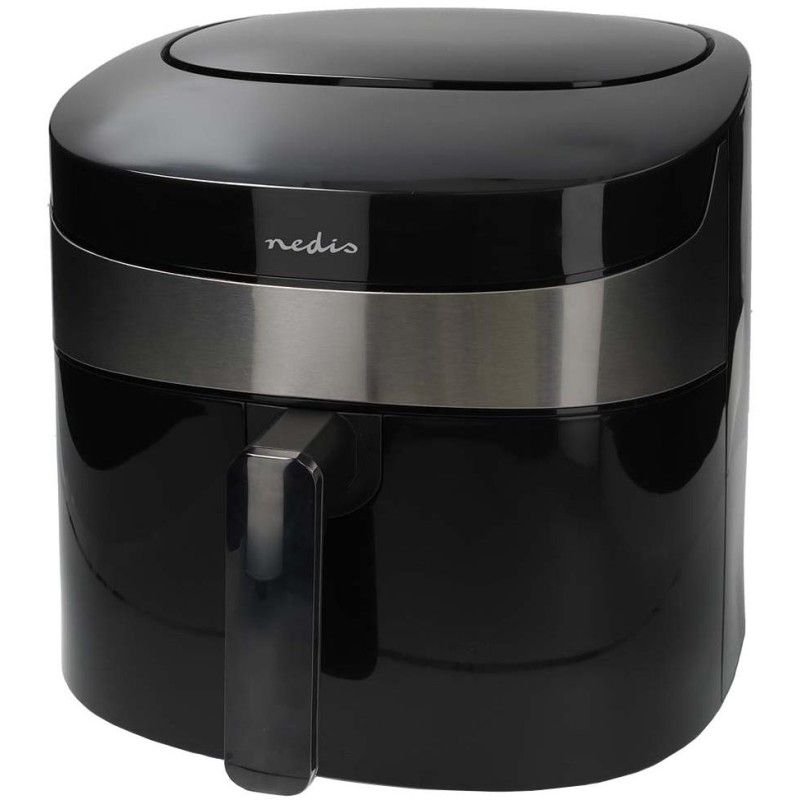 NEDIS Wi-Fi chytrá horkovzdušná fritéza/ objem 7,2 L/ 240 min. časovač/ 8 přednastavených programů/ výkon 1800 W/ černá