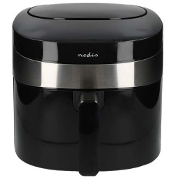 NEDIS Wi-Fi chytrá horkovzdušná fritéza/ objem 7,2 L/ 240 min. časovač/ 8 přednastavených programů/ výkon 1800 W/ černá