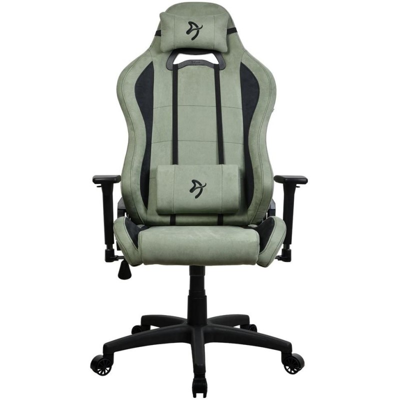 AROZZI herní židle TORRETTA SuperSoft/ látkový povrch/ lesní zelená