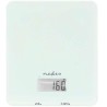 NEDIS chytrá kuchyňská váha/ Bluetooth/ nosnost 5kg/ plast/ sklo/ bílá