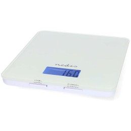NEDIS chytrá kuchyňská váha/ Bluetooth/ nosnost 5kg/ plast/ sklo/ bílá