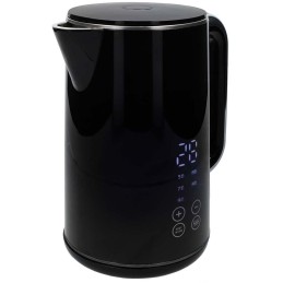 NEDIS rychlovarná konvice KAWK362EBK/ objem 1,7 l/ displej/ otáčení o 360°/ spotřeba 2200 W/ hliník/ plast/ černá