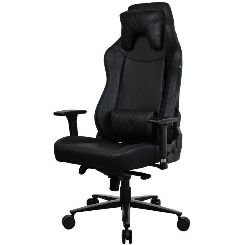 AROZZI herní židle VERNAZZA XL SoftPU Pure Black/ povrch polyuretan/ černá