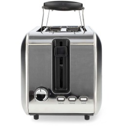 NEDIS topinkovač/ 2 otvory/ 7 úrovní nastavení/ funkce rozmrazování/ hliník/ 1450 W/ stříbrný