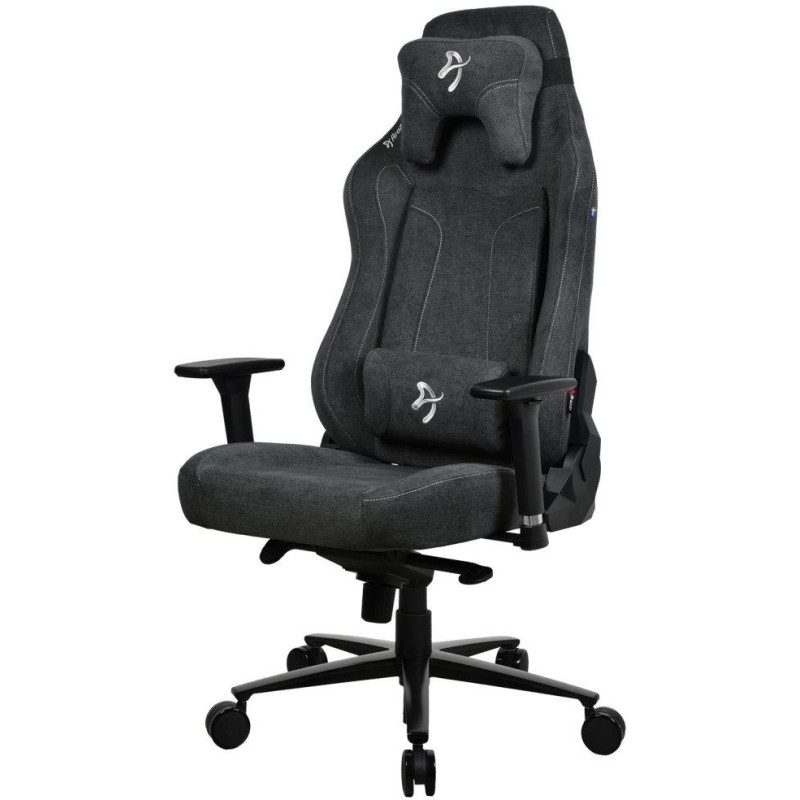 AROZZI herní židle VERNAZZA XL SoftFabric Dark Grey/ látkový povrch/ tmavě šedá